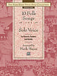 10 Folk Songs for Solo Voice Vocal Solo & Collections sheet music cover